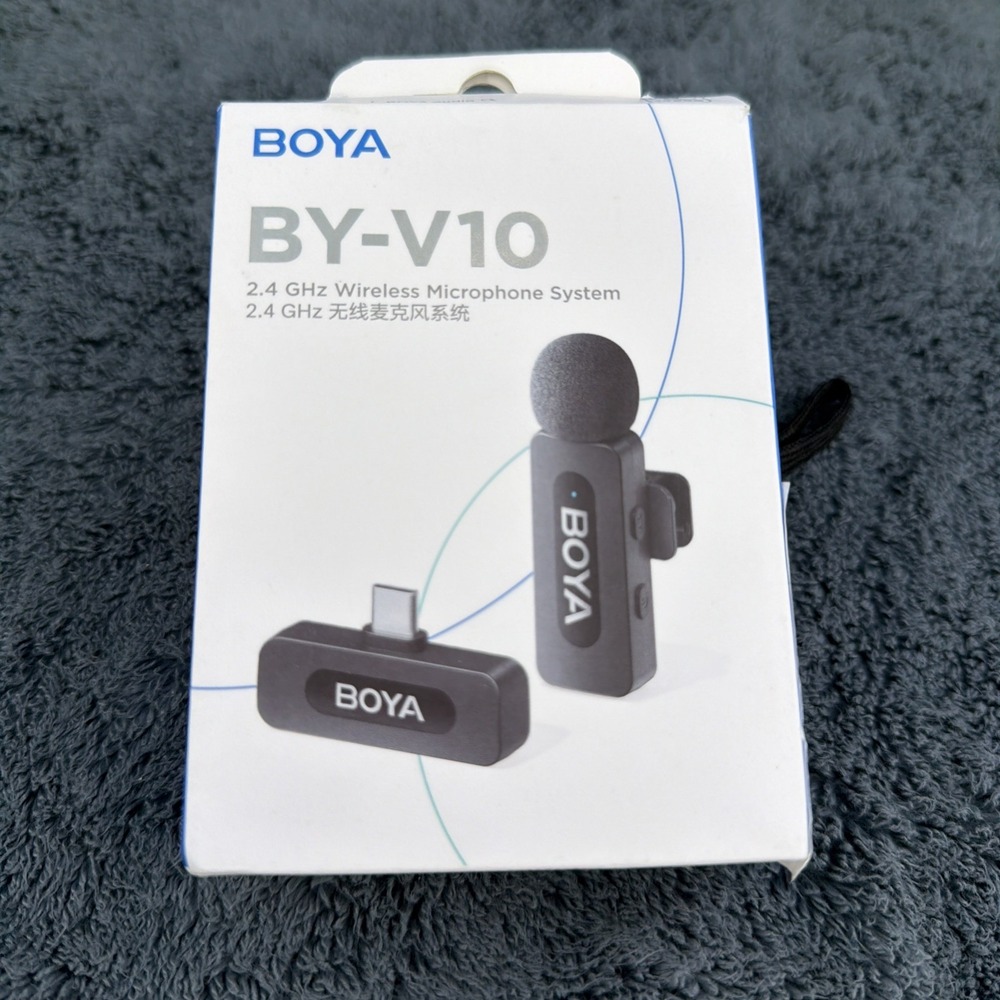 BOYA BY-V10 Wireless Microphones for iPhone 17/16/15 & Android/Laptop with USB-C - Picture 7 of 8